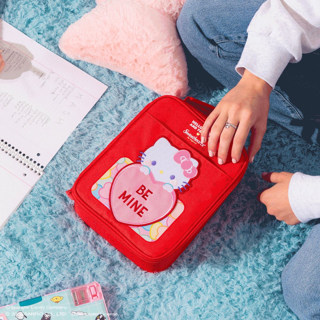 hello-kitty-and-friends-x-sweethearts-candies-slim-lunch-cooler-v0 SanrioxSweethearts_NATIVE_PDP_Vertical-Lunch_GIF.gif